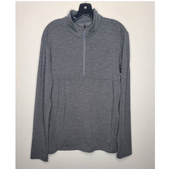 Royal Robbins grey green long sleeve 1/4 zip pullover shirt - medium - Picture 1 of 4